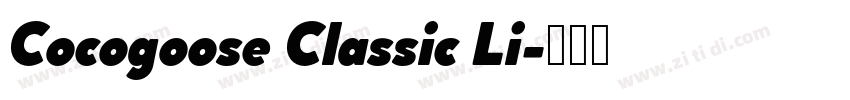 Cocogoose Classic Li字体转换